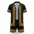 Siracusa Patterned Shirt & Shorts Set