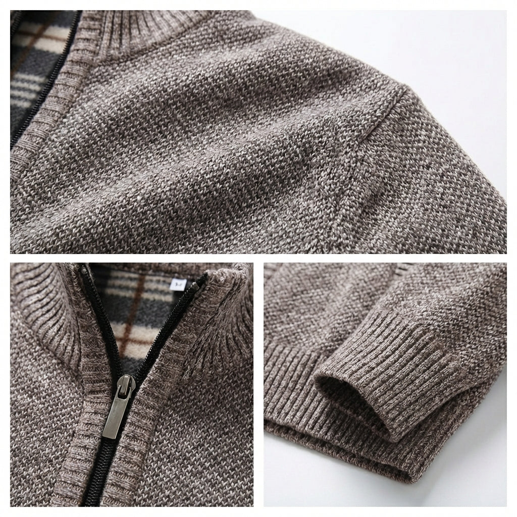 Sorrento Stand-Collar Knit Jacket