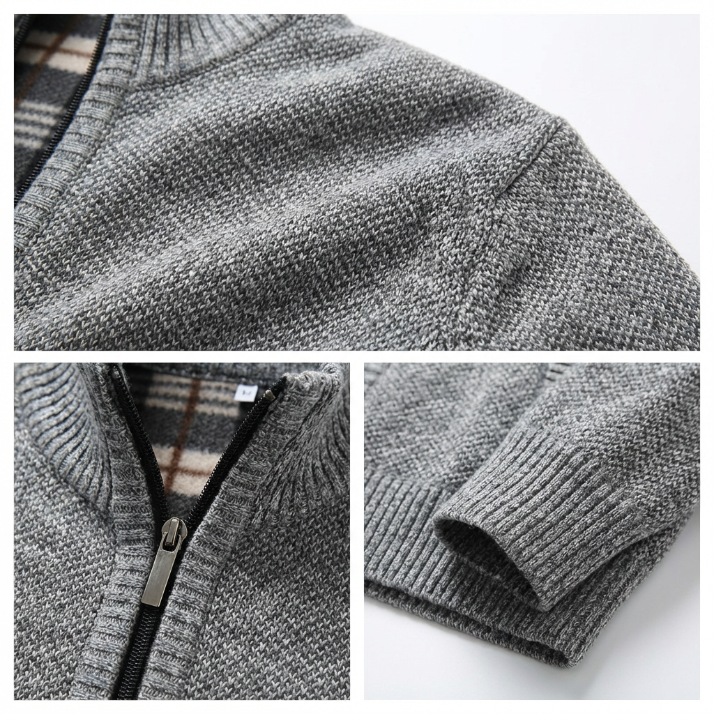Sorrento Stand-Collar Knit Jacket