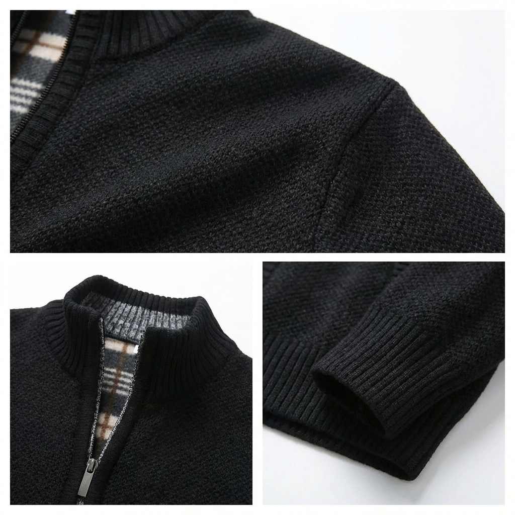 Sorrento Stand-Collar Knit Jacket