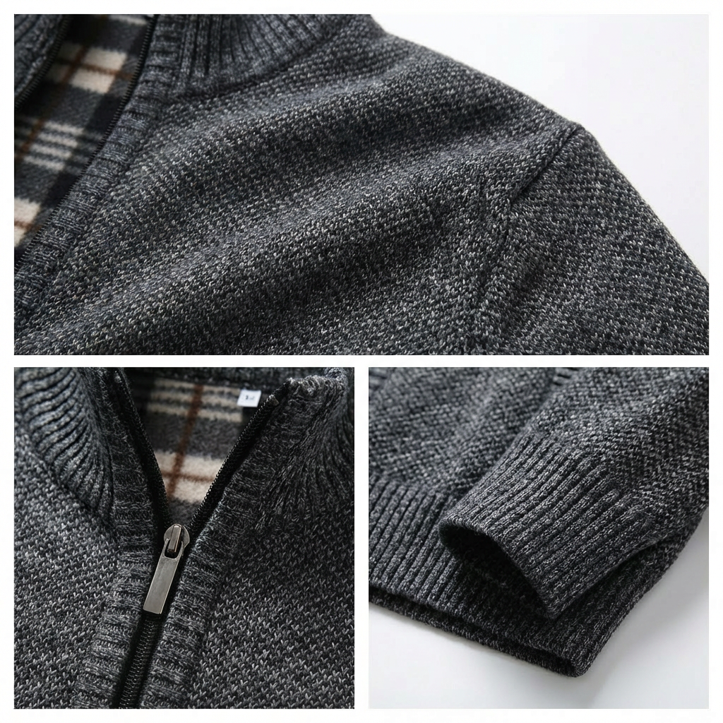 Sorrento Stand-Collar Knit Jacket