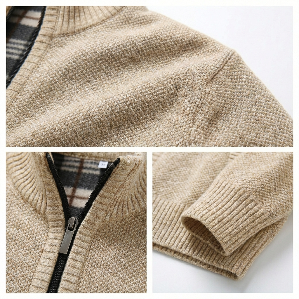 Sorrento Stand-Collar Knit Jacket