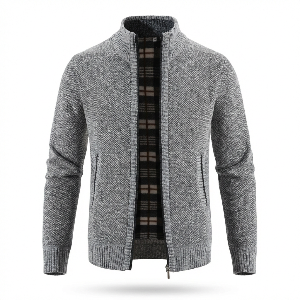 Sorrento Stand-Collar Knit Jacket
