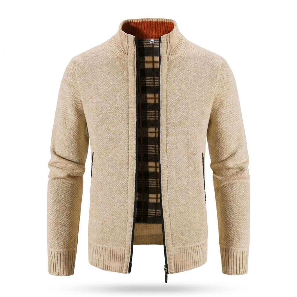 Sorrento Stand-Collar Knit Jacket