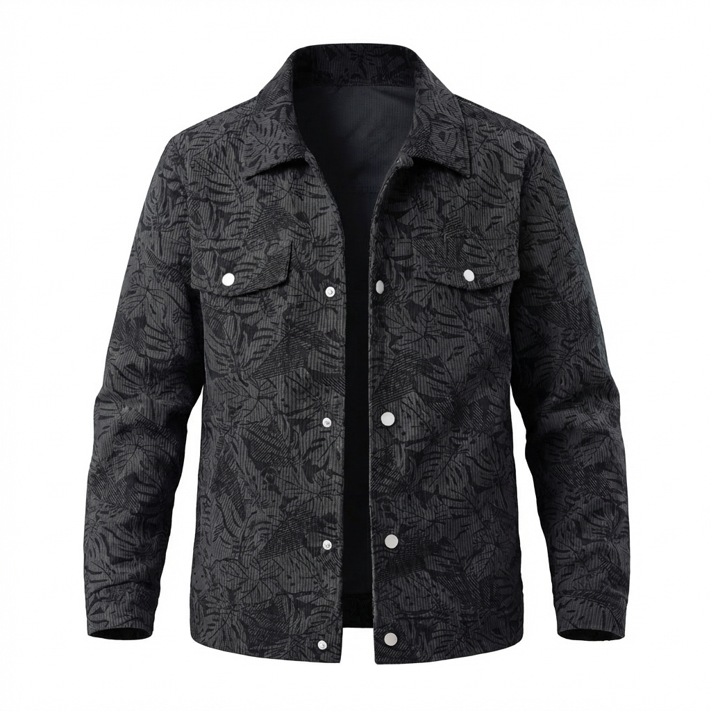 Tivaro Corduroy Snap Down Jacket