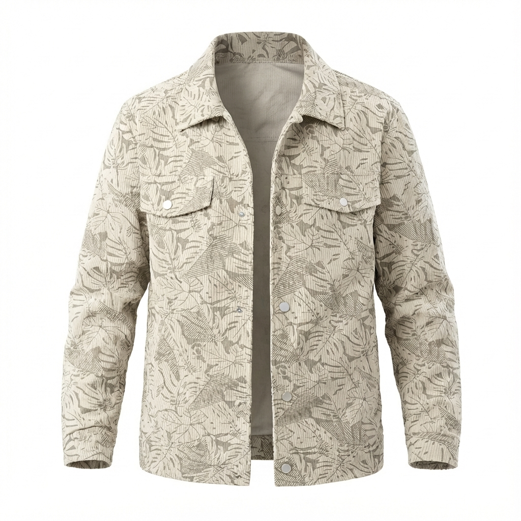 Tivaro Corduroy Snap Down Jacket