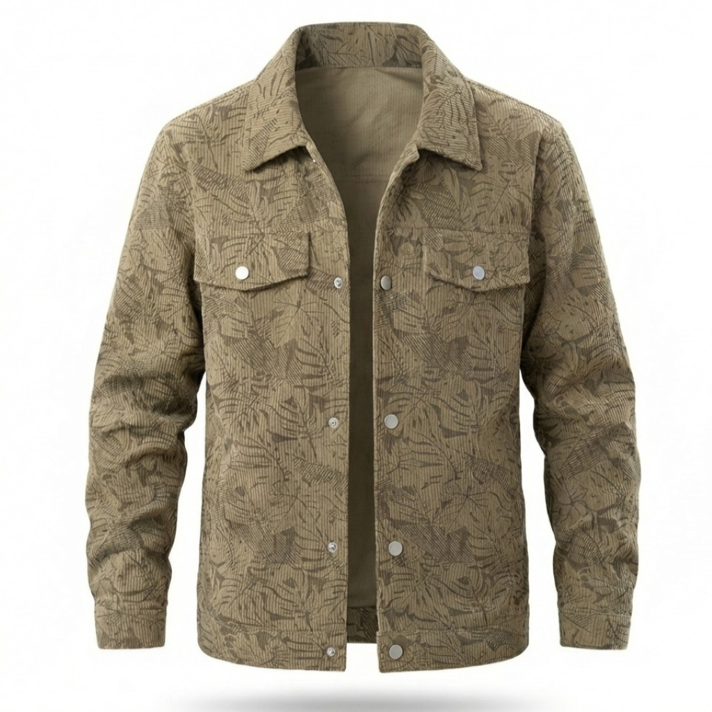 Tivaro Corduroy Snap Down Jacket