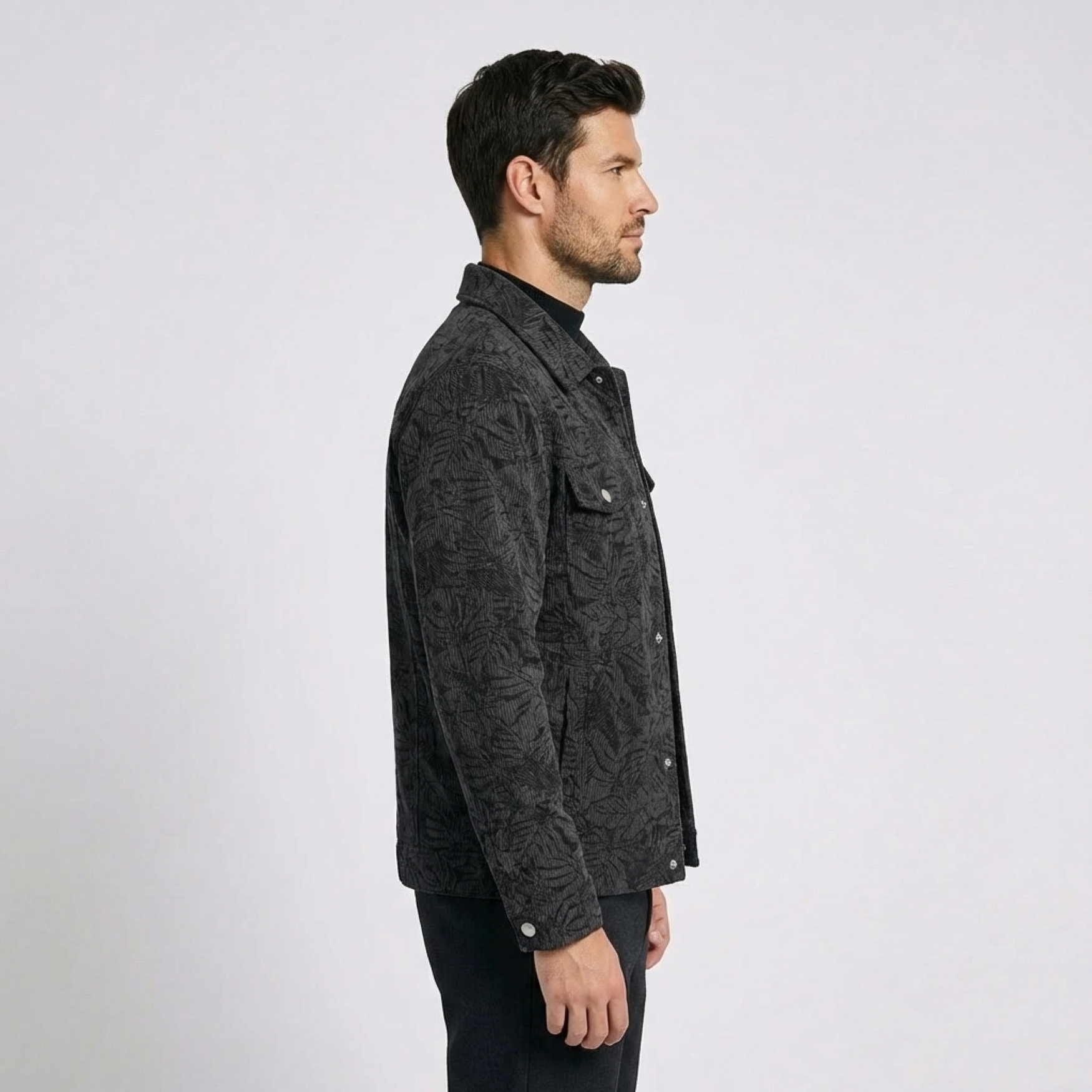 Tivaro Corduroy Snap Down Jacket