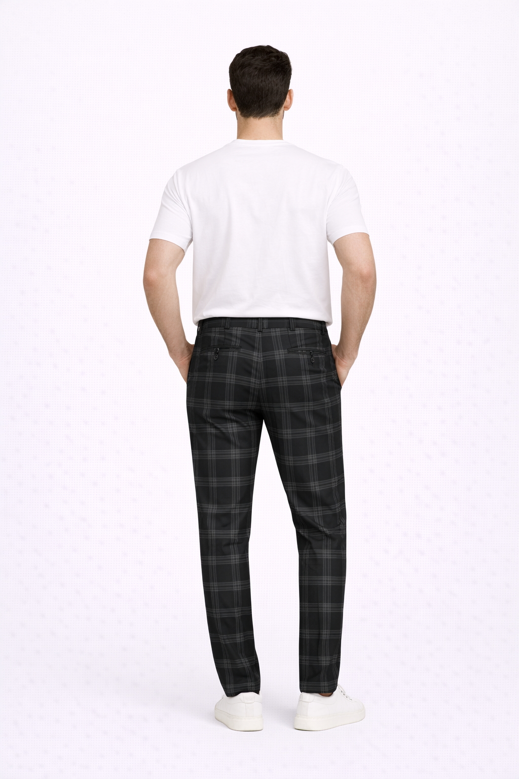 Udine Plaid Tailored Pant