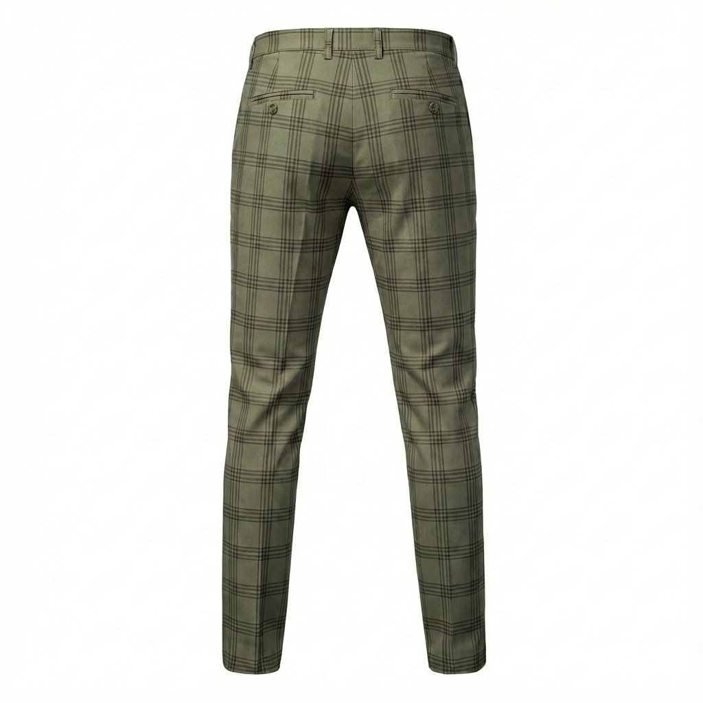 Udine Plaid Tailored Pant