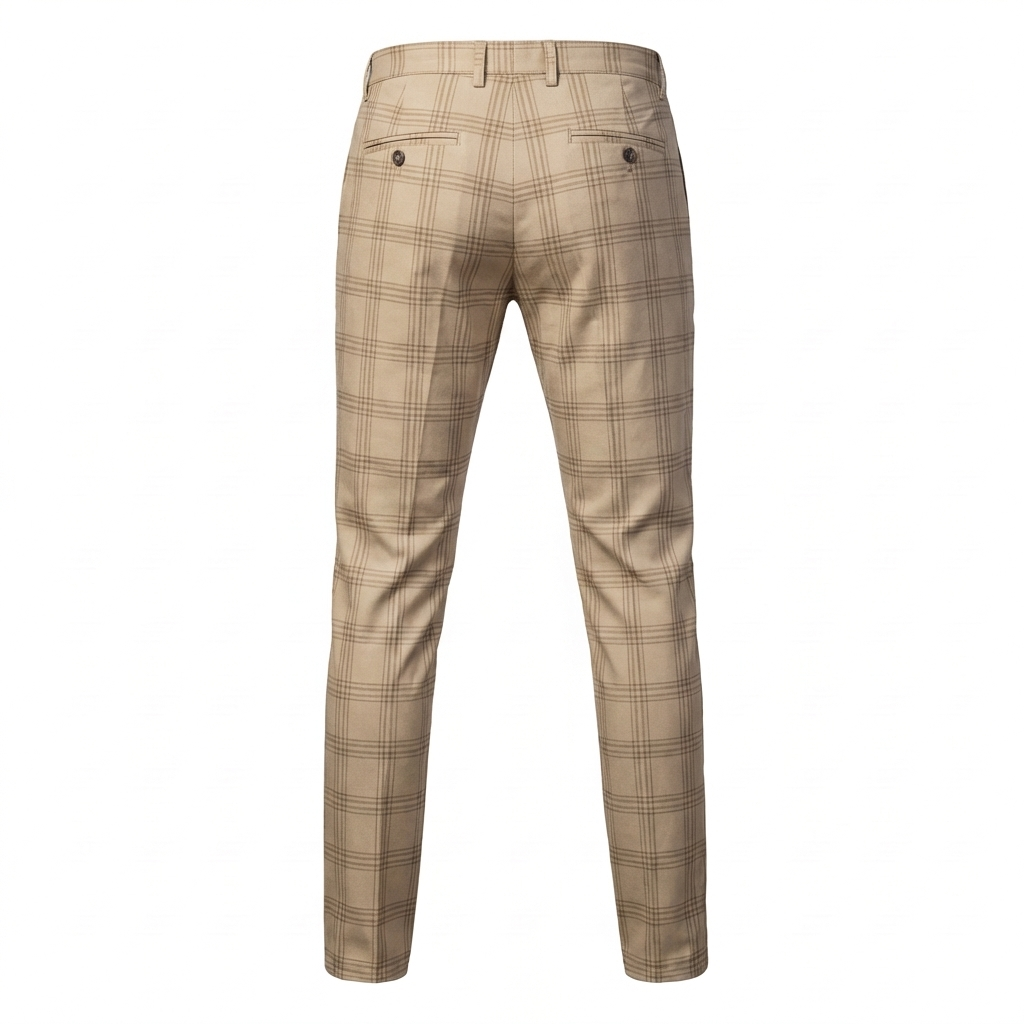 Udine Plaid Tailored Pant