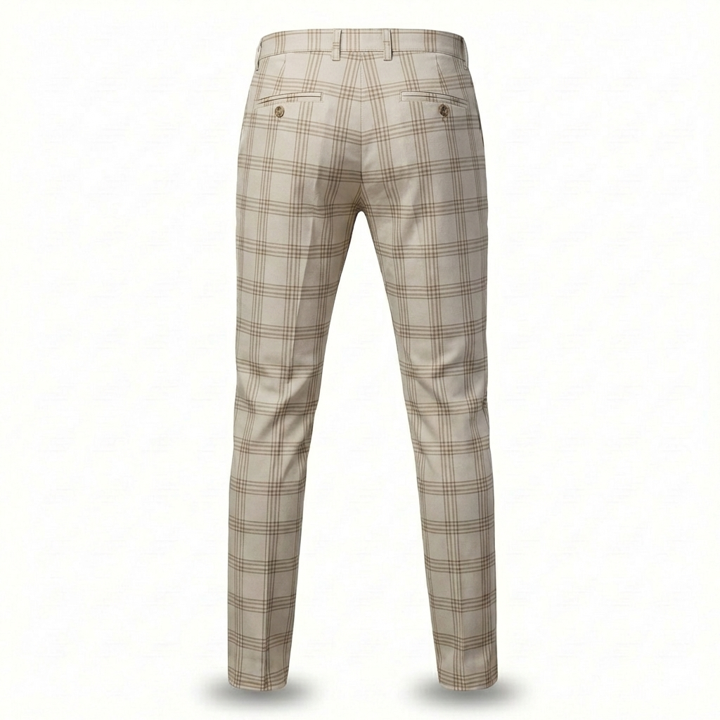 Udine Plaid Tailored Pant
