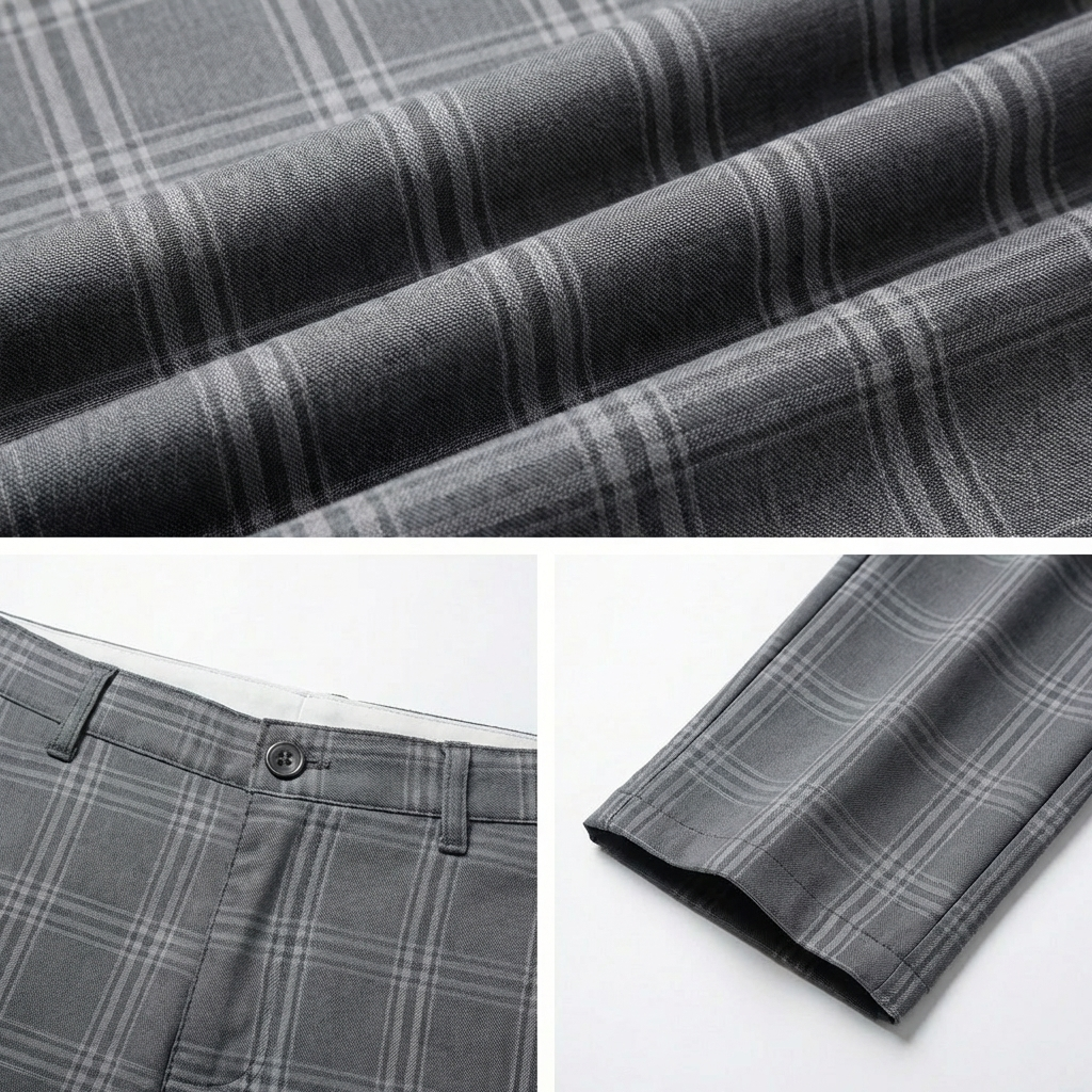 Udine Plaid Tailored Pant