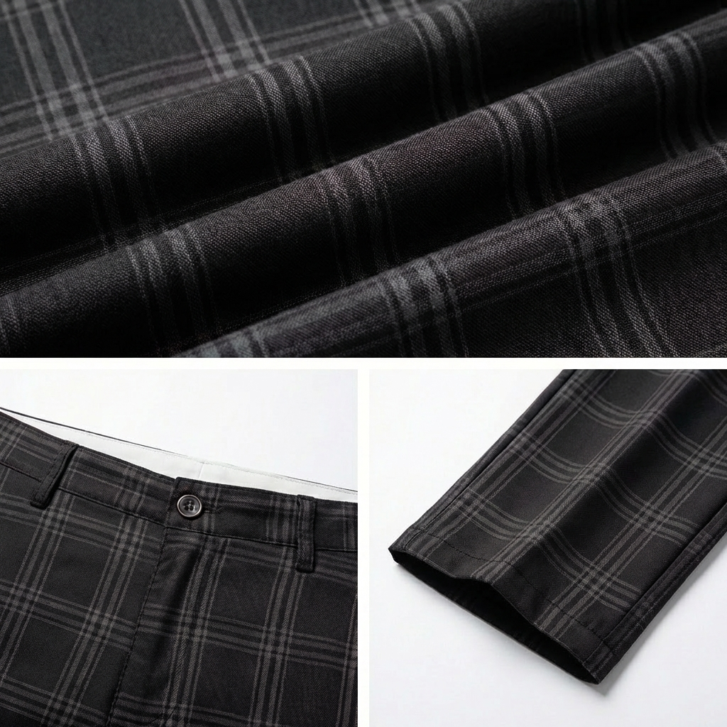 Udine Plaid Tailored Pant