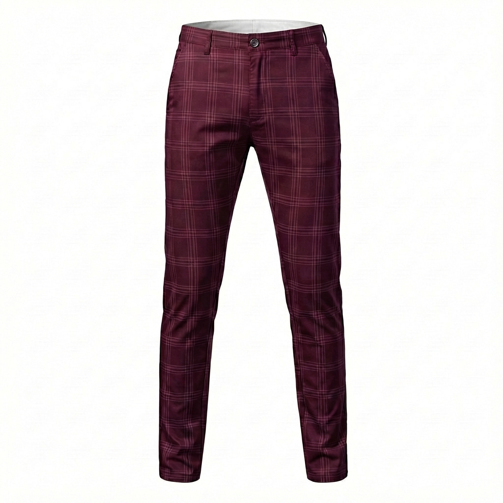 Udine Plaid Tailored Pant