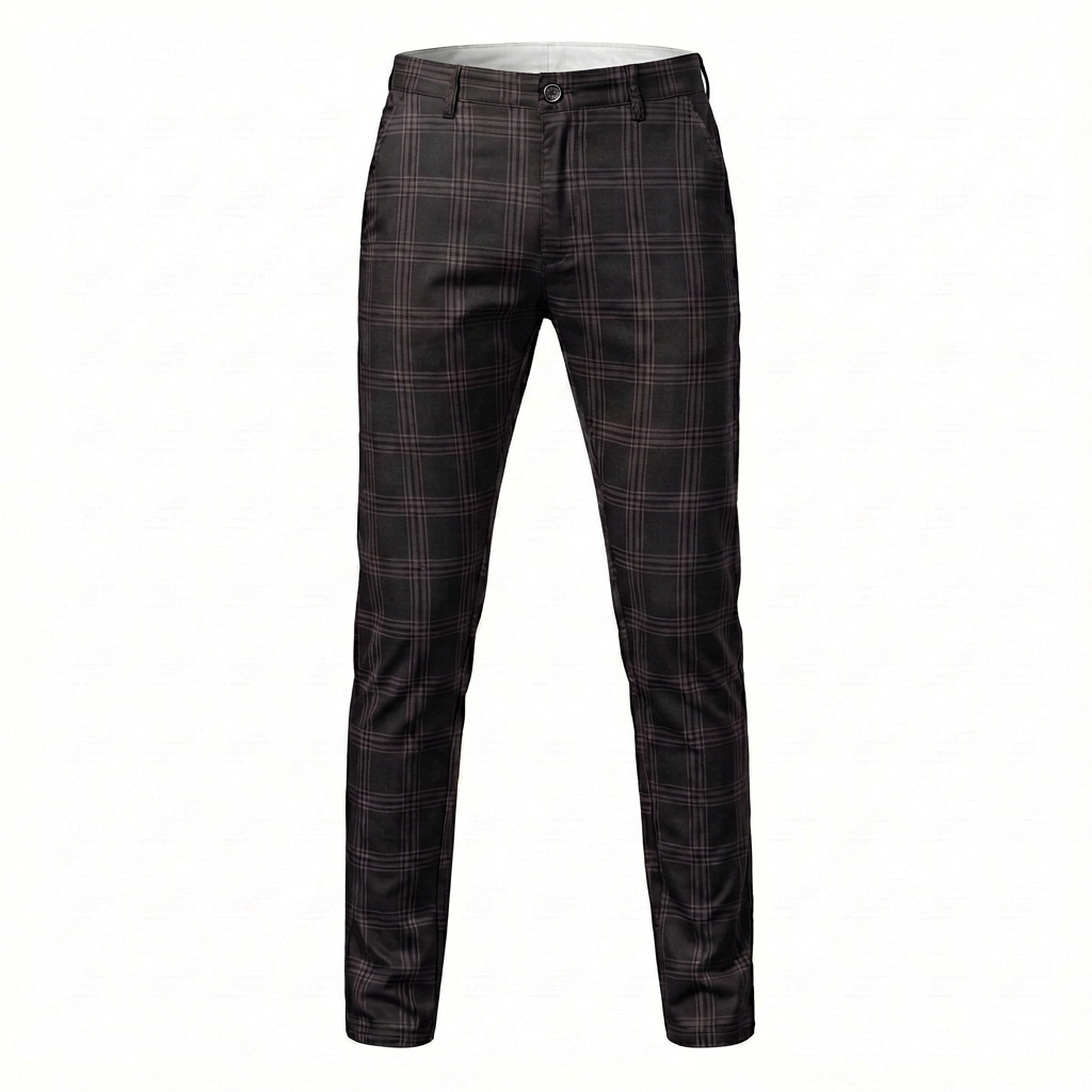 Udine Plaid Tailored Pant