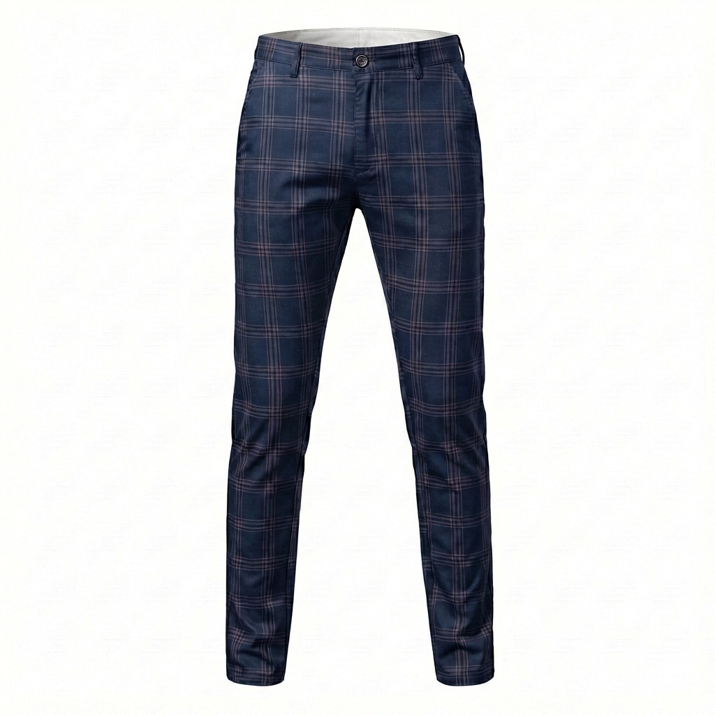 Udine Plaid Tailored Pant