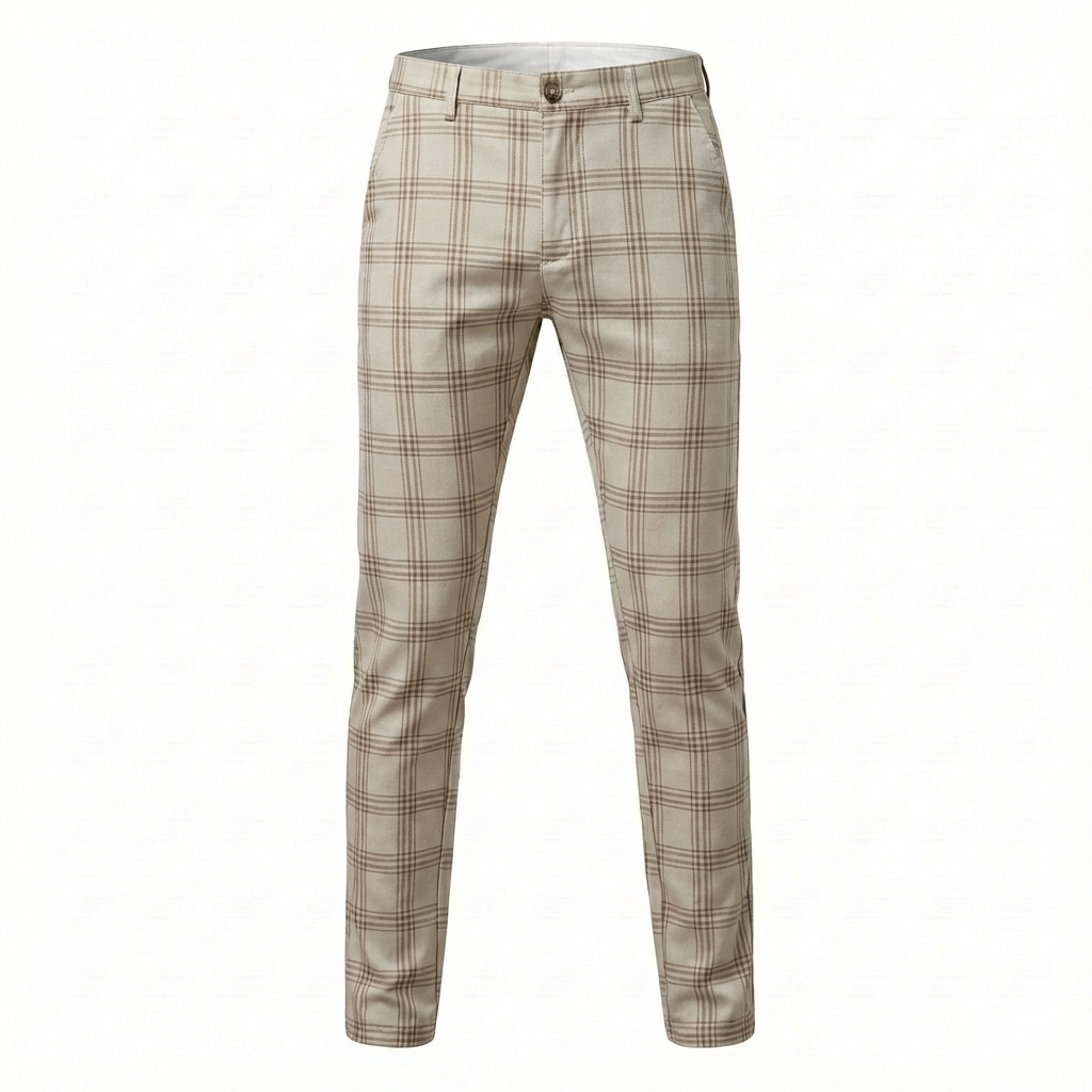 Udine Plaid Tailored Pant
