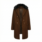 Valbona Fur-Collar Overcoat