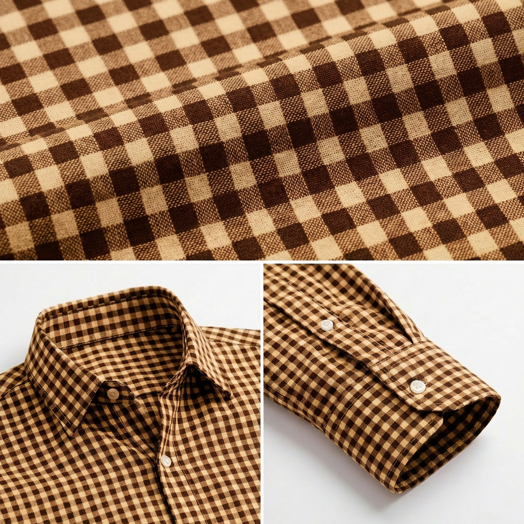 Vallecorsa Gingham Long Sleeve Shirt