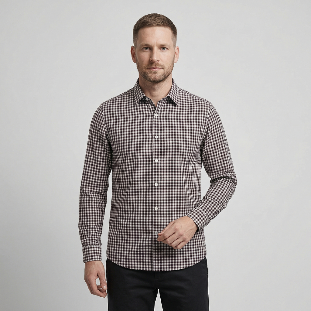 Vallecorsa Gingham Long Sleeve Shirt