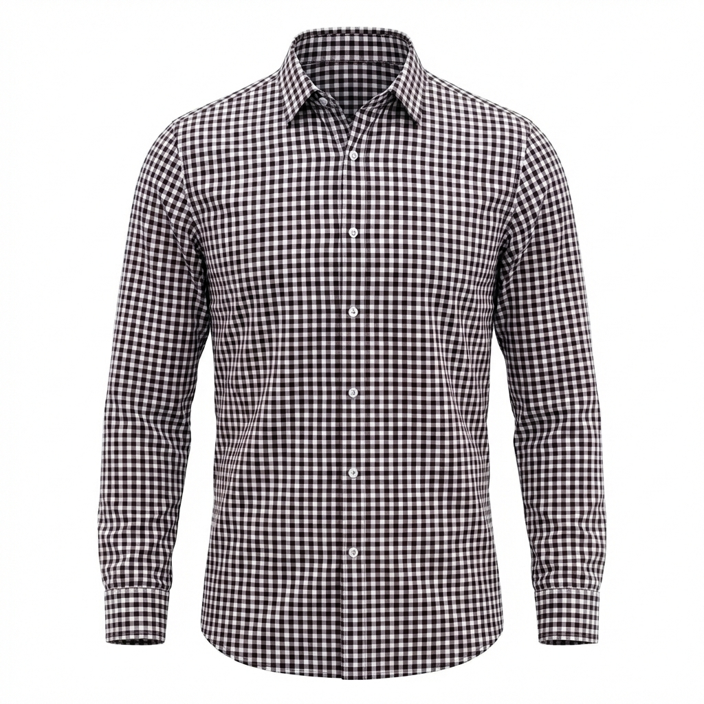 Vallecorsa Gingham Long Sleeve Shirt
