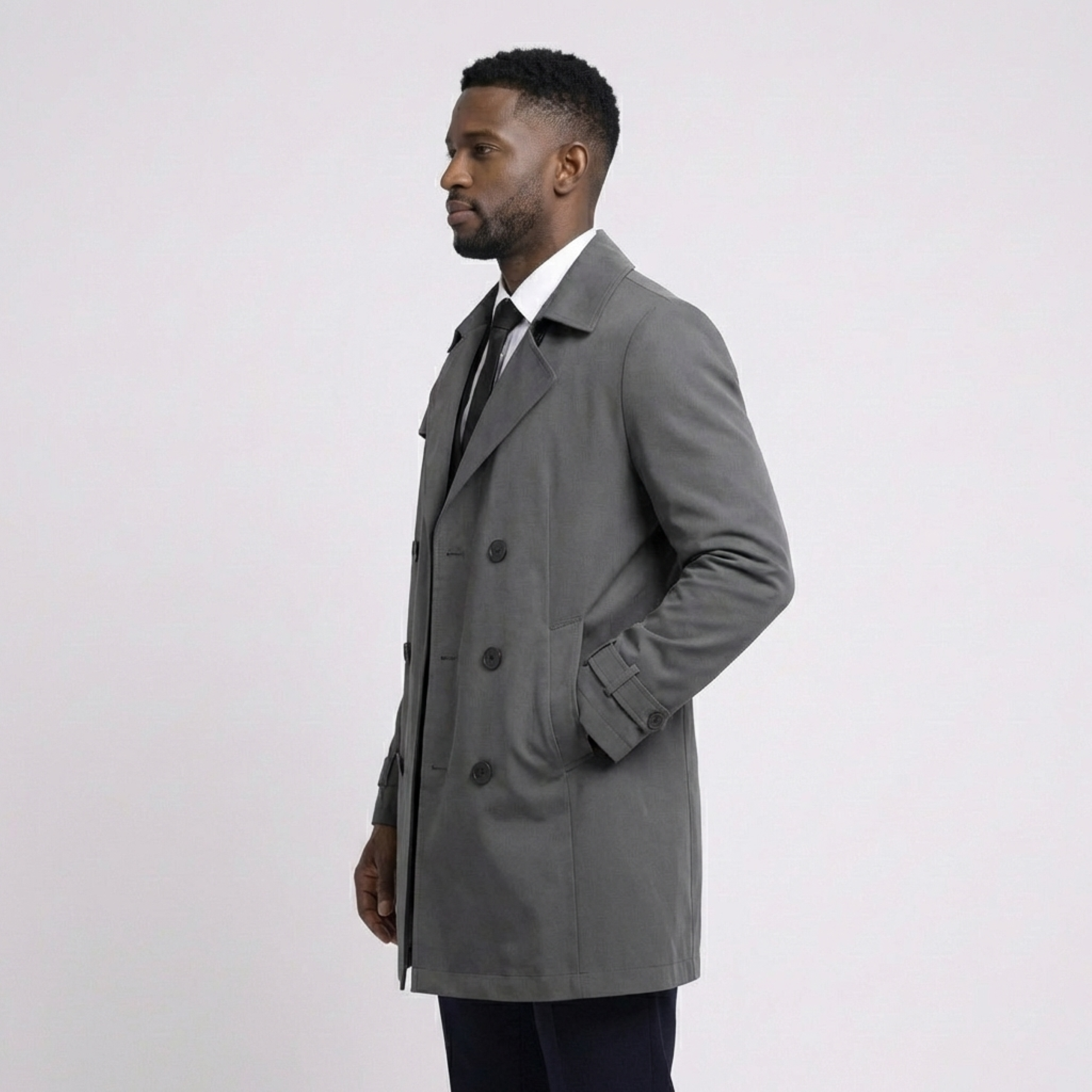Varenzo Lapel Overcoat