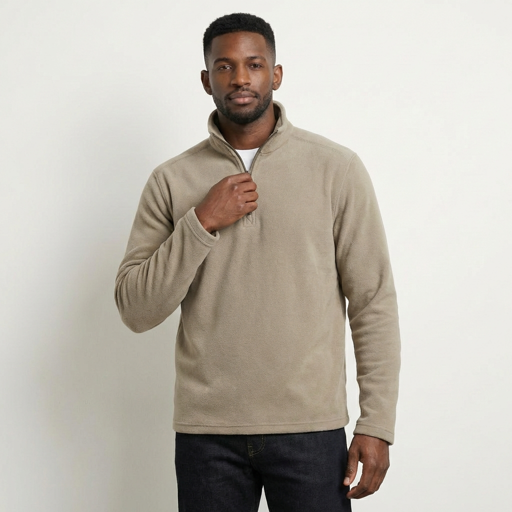 Vasto Quarter Zip Long Sleeve Sweatshirt
