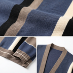 Vercelli Striped Easy Wear Knit Cardigan