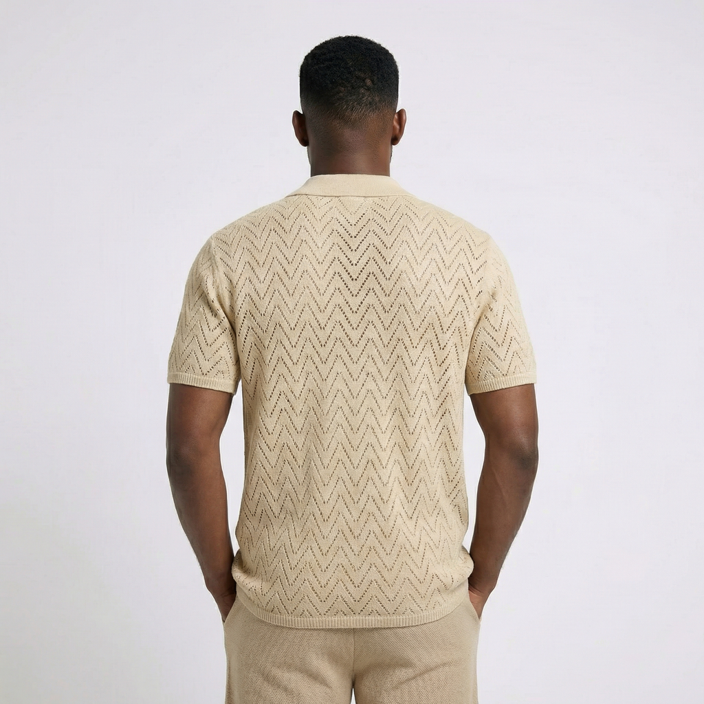 Vigevano Lace-Weave Button Shirt