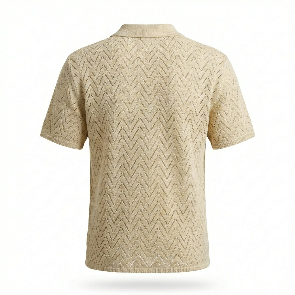 Vigevano Lace-Weave Button Shirt
