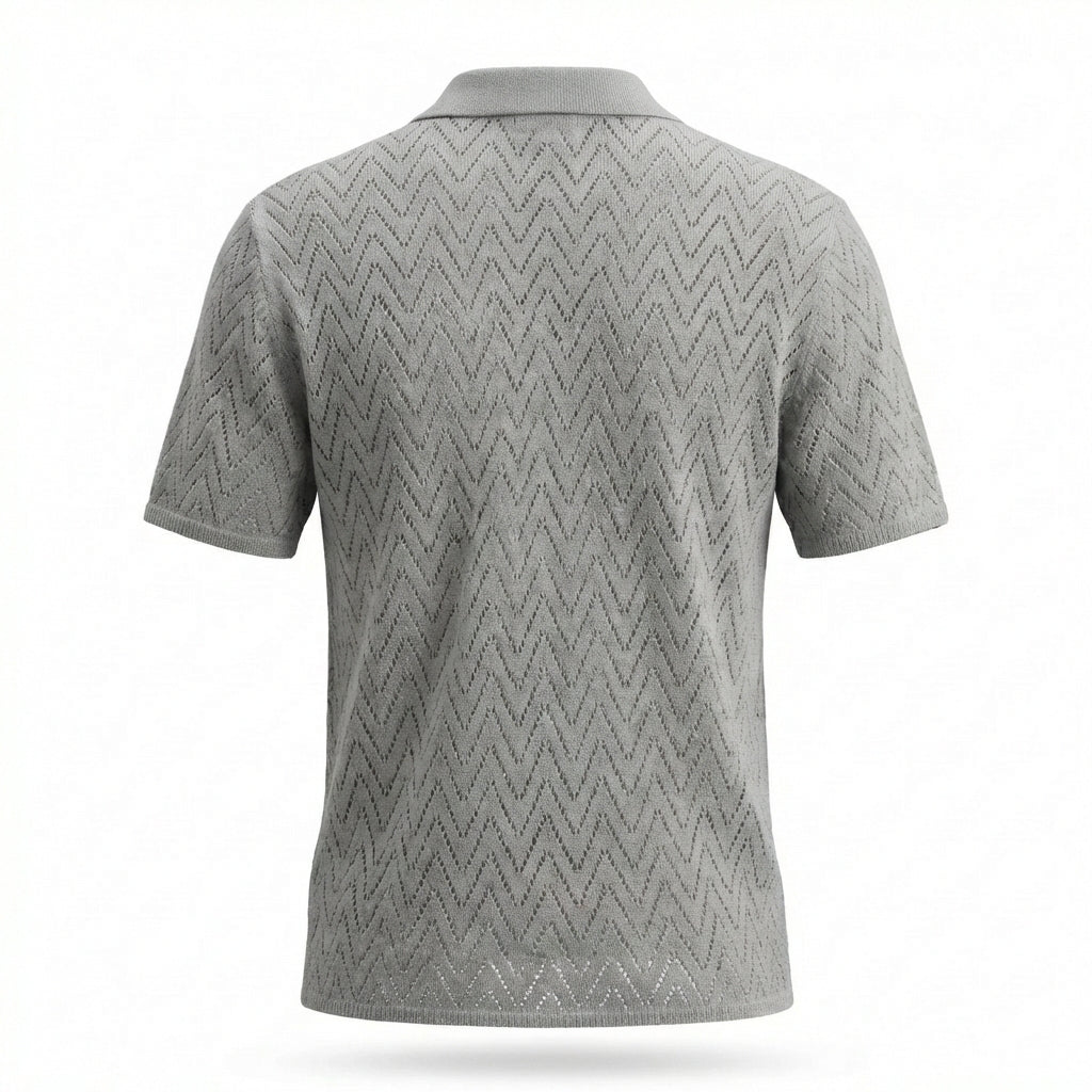 Vigevano Lace-Weave Button Shirt