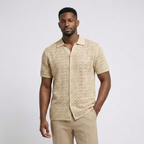 Vigevano Lace-Weave Button Shirt