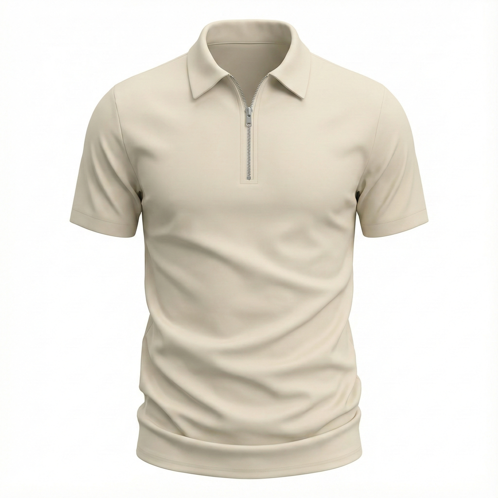 Zavetti Zip-Collar Polo