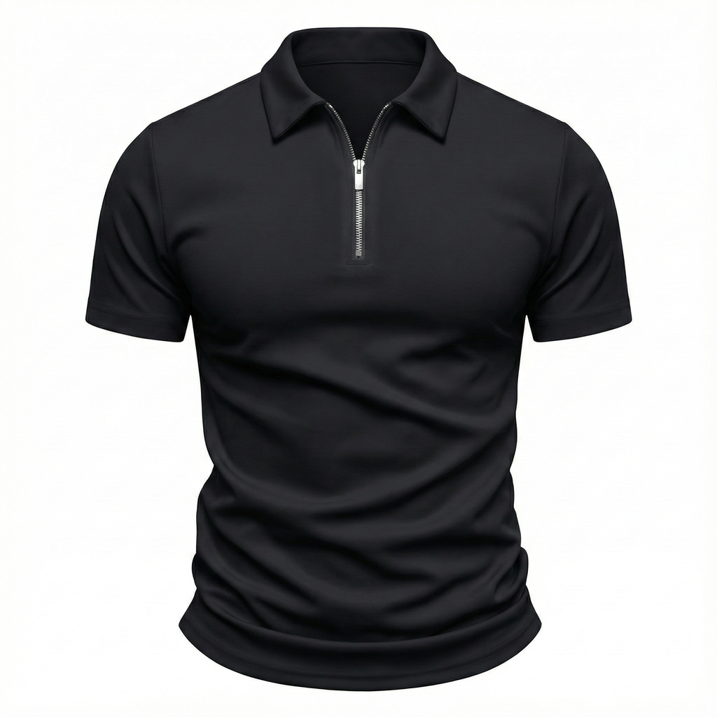 Zavetti Zip-Collar Polo