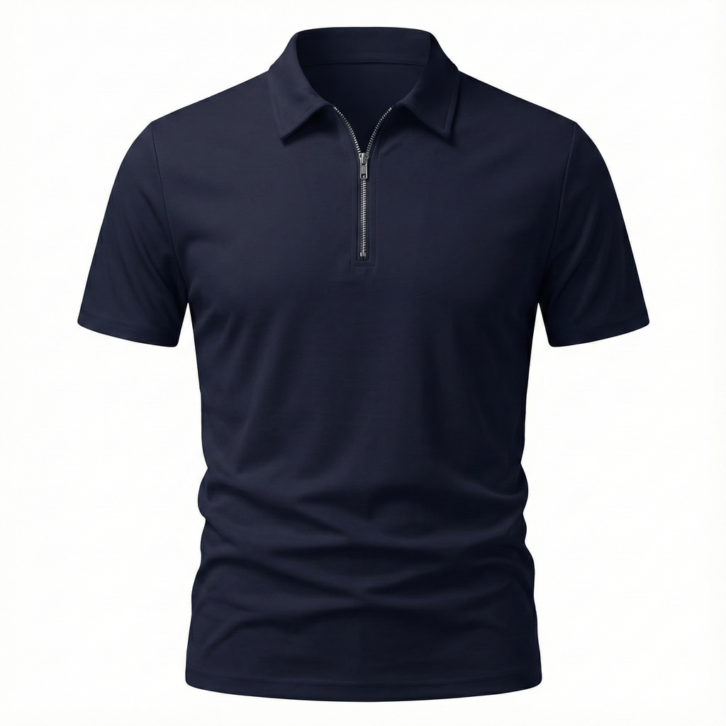 Zavetti Zip-Collar Polo