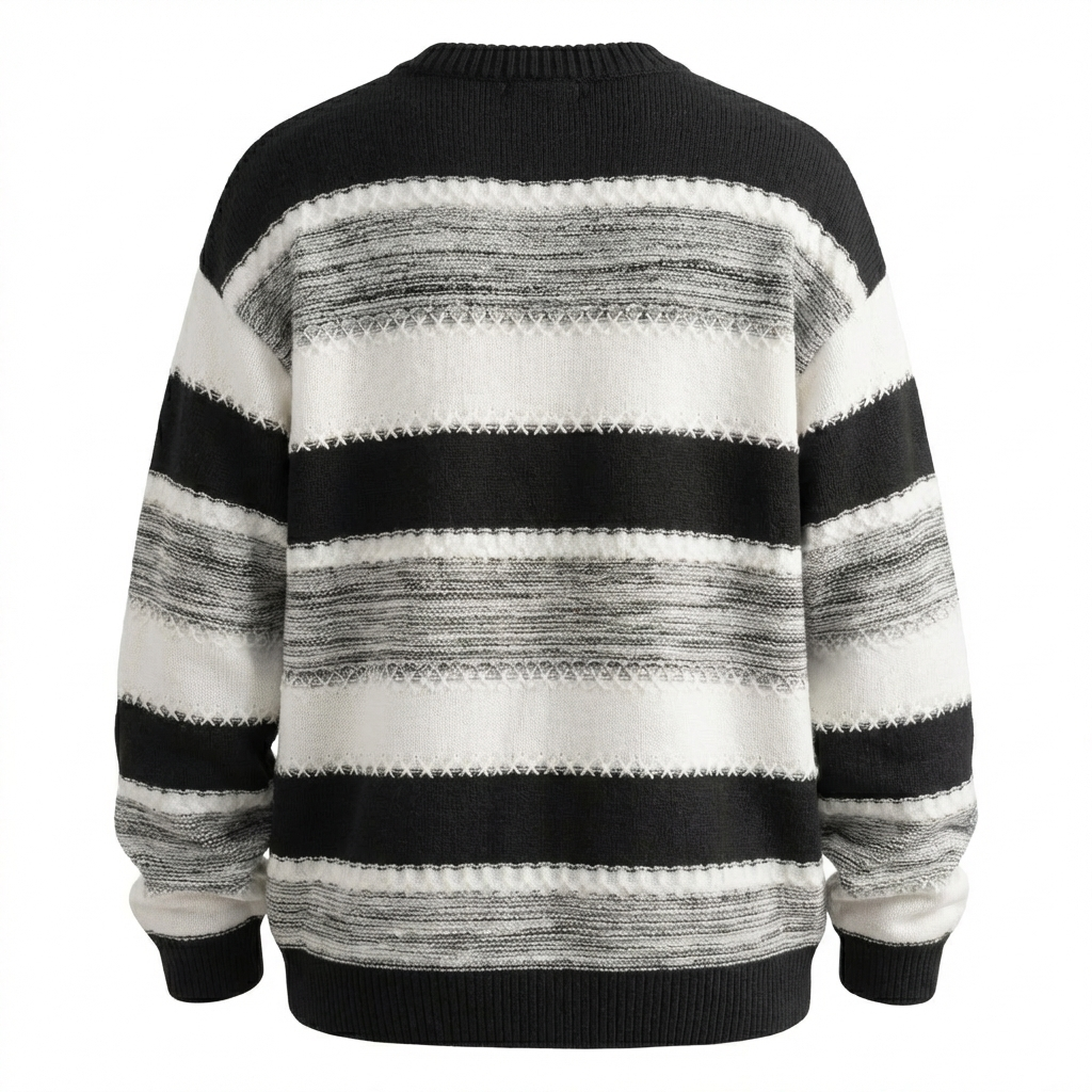 Zaviero Soft Stripe Knit