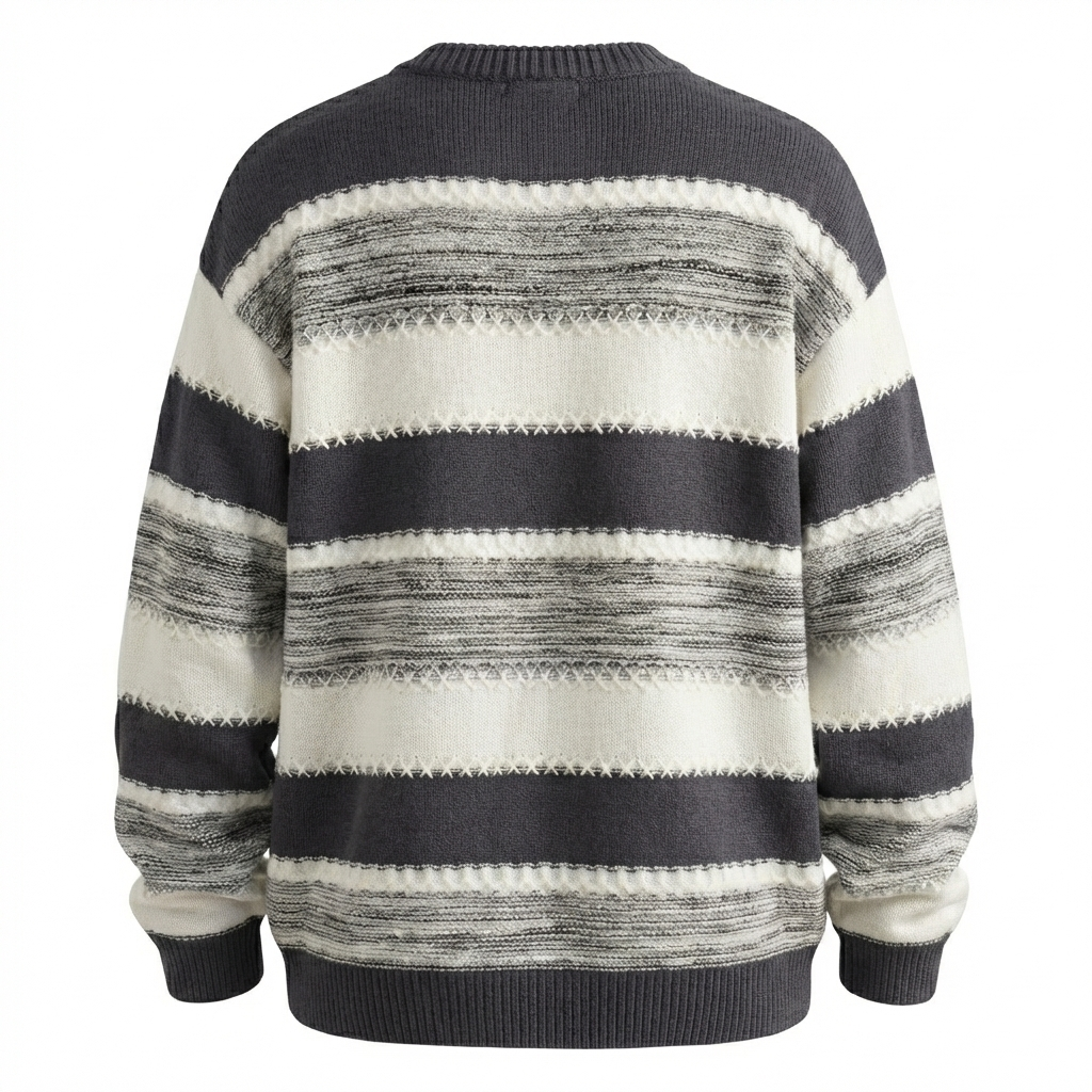 Zaviero Soft Stripe Knit