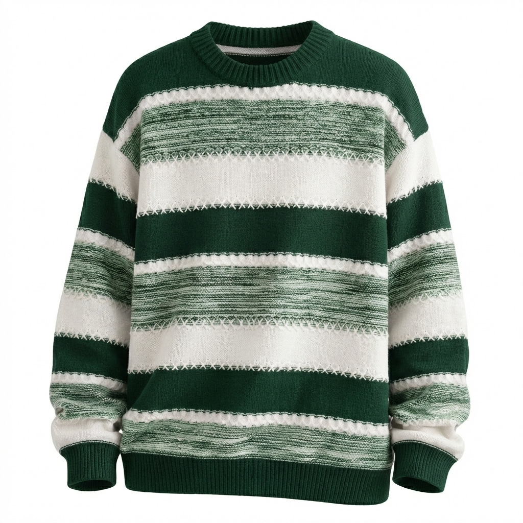 Zaviero Soft Stripe Knit