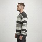 Zaviero Soft Stripe Knit